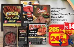 MÜSLÜMOĞLU/ ÖZLEM/ SULTAN/NAMET/AYTAÇ DANA EVLİK/ PARMAK SUCUK 400 G